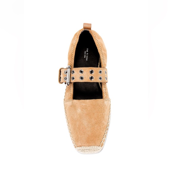 rag & bone: Anteros Buckle-Detailed Suede Espadrilles